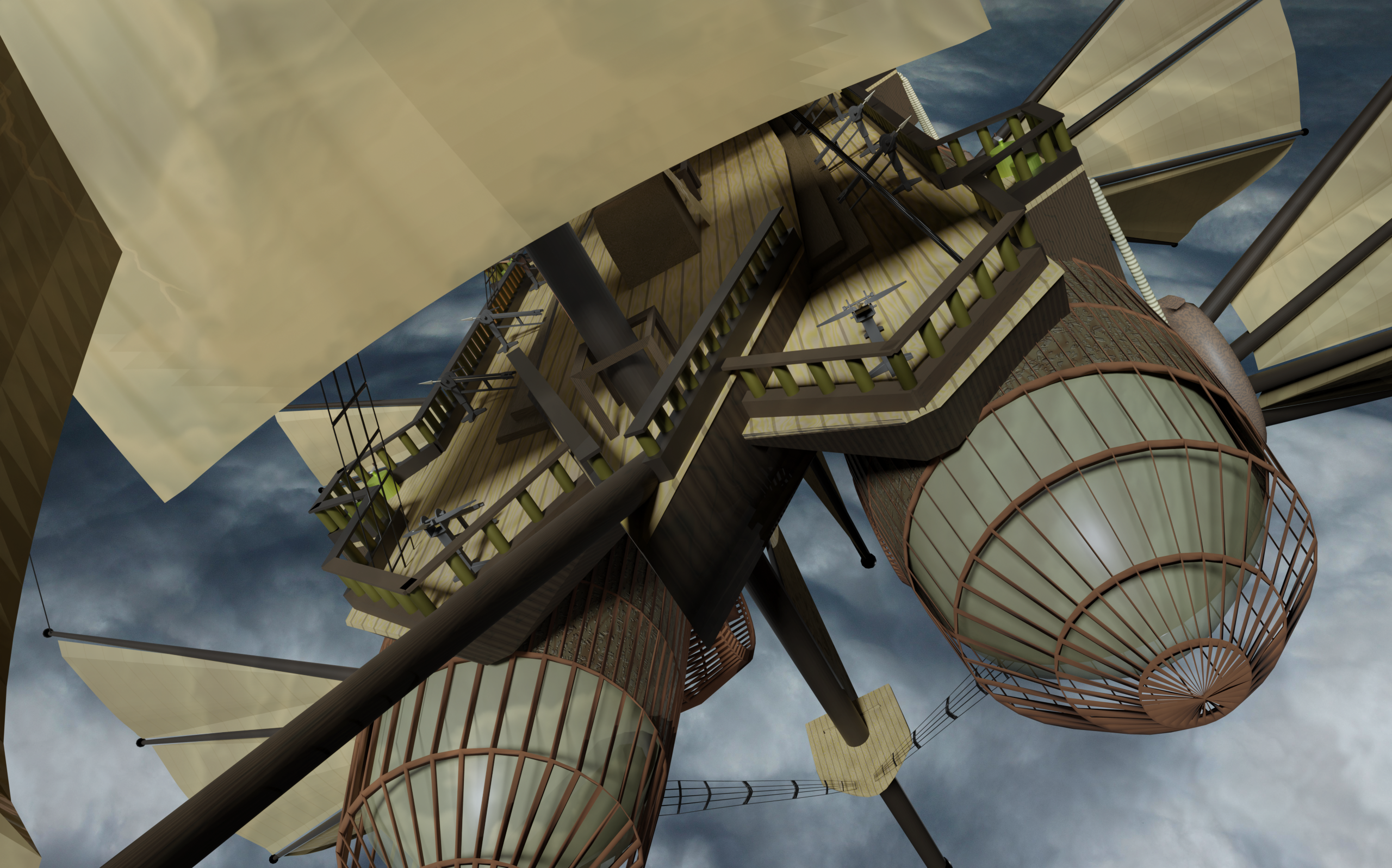 Worldbuilding: walking an airship’s deck boards